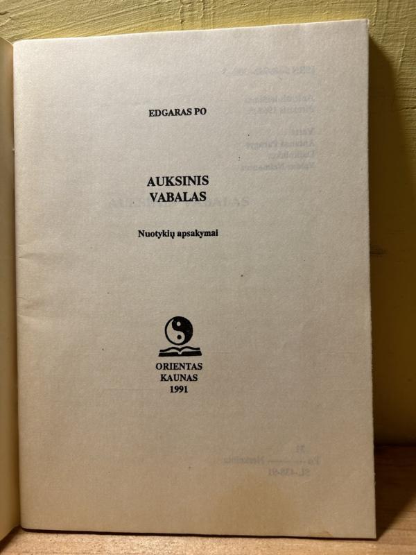 Auksinis vabalas - Edgaras Barouzas, knyga 6