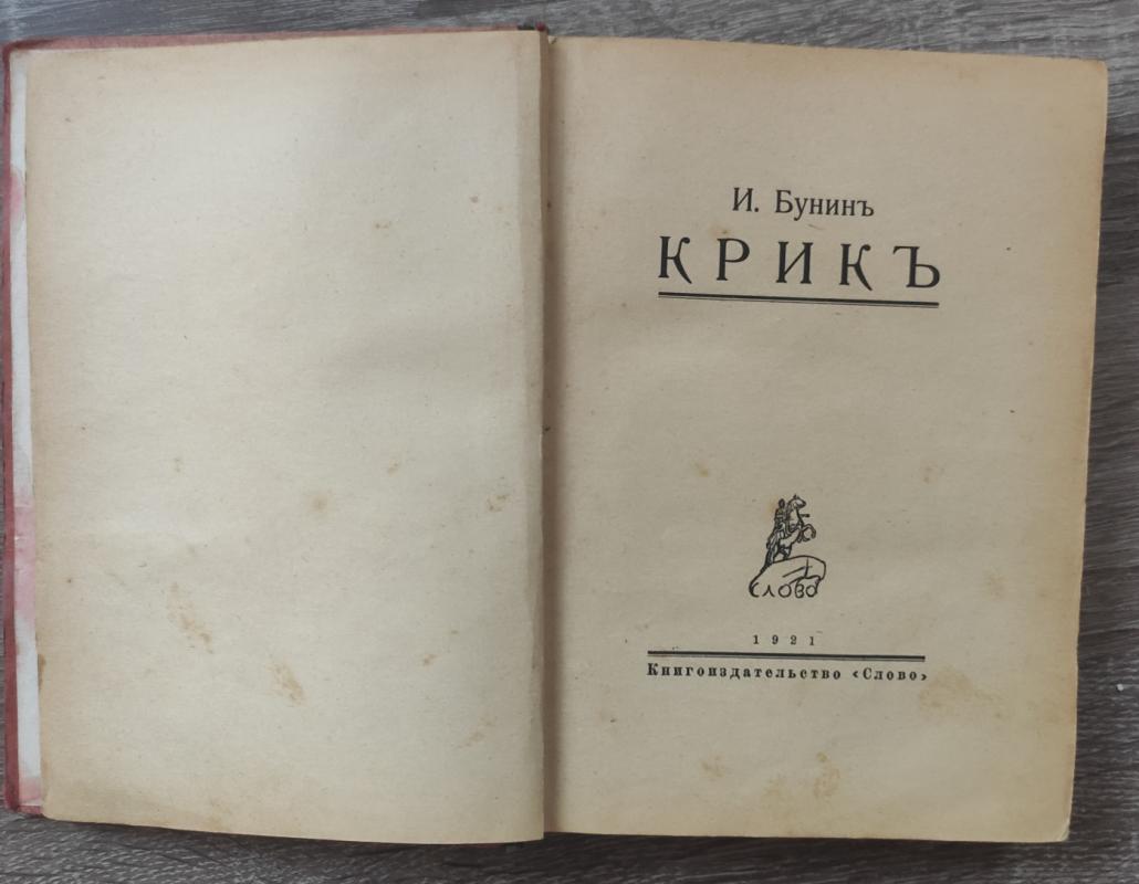 Krik - Ivanas Buninas, knyga 3