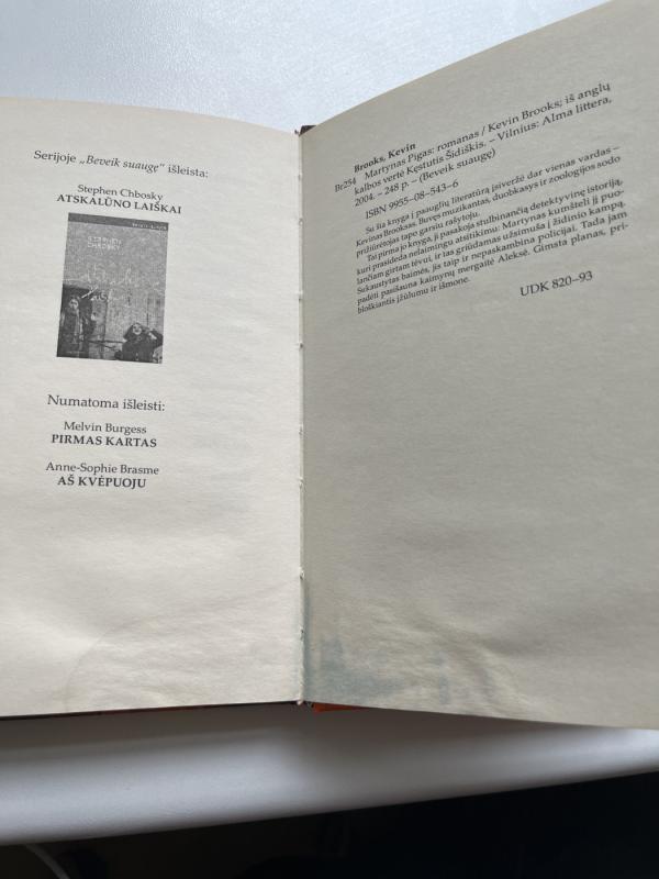 Martynas Pigas - Kevin Brooks, knyga 4