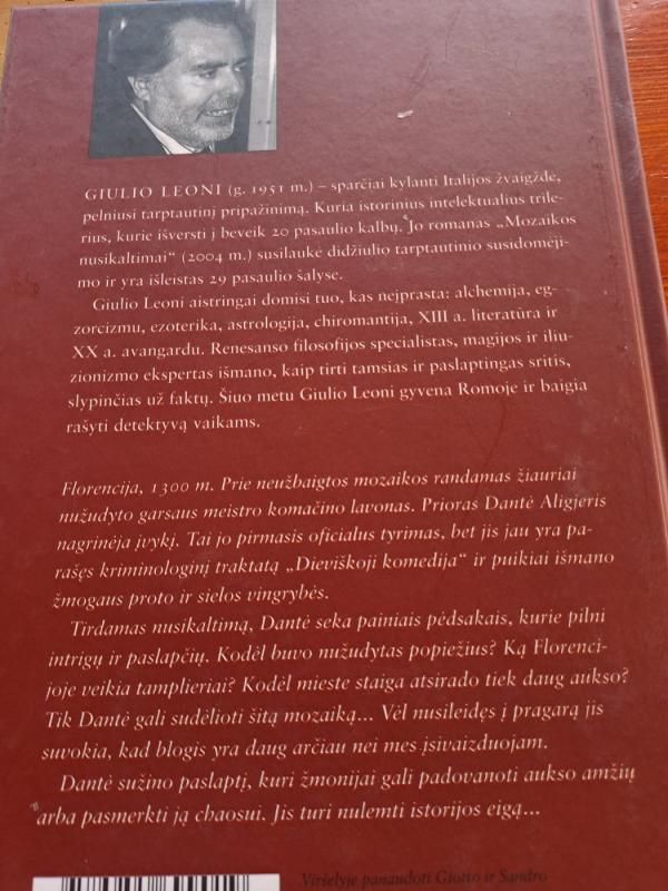 Mozaikos nusikaltimai - Giulio Loeni, knyga 3