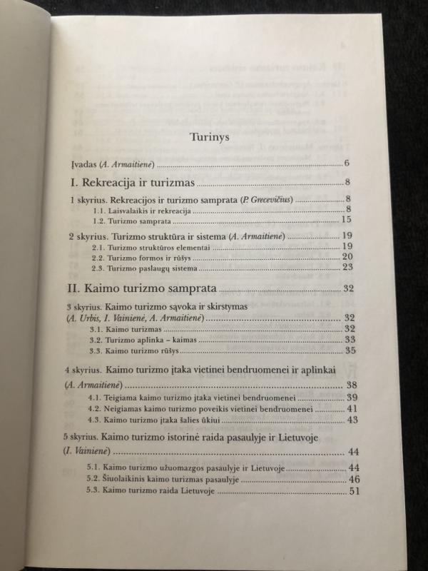 Kaimo turizmas - A. Armaitienė, ir kiti , knyga 5