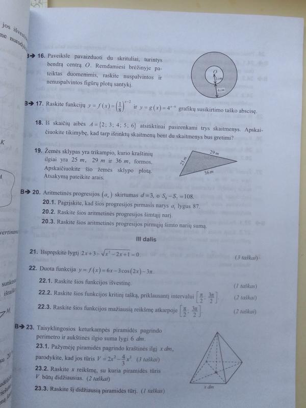 Matematikos valstybinio brandos egzamino užduočių pavyzdžiai (su atsakymais) - Vaidotas Mockus, knyga 4
