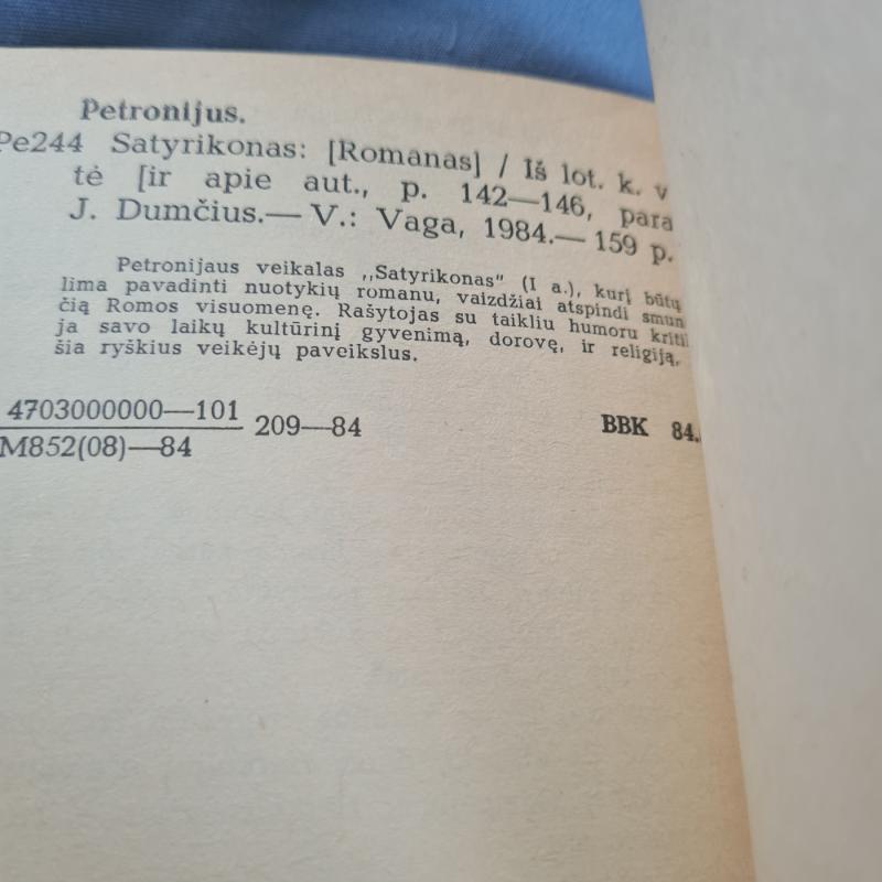 Satyrikonas - Autorių Kolektyvas, knyga 3
