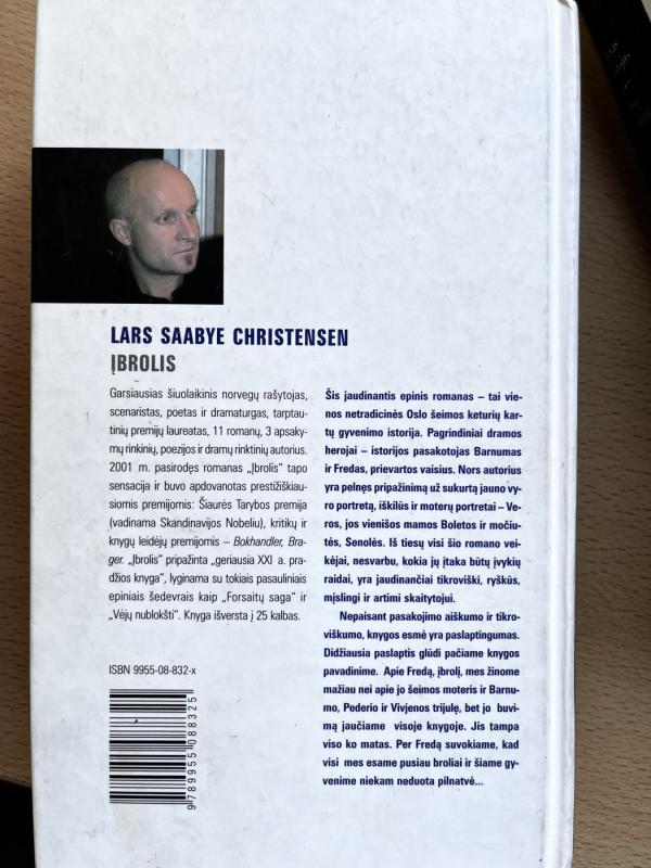 Įbrolis - Lars Saabye Christensen, knyga 3