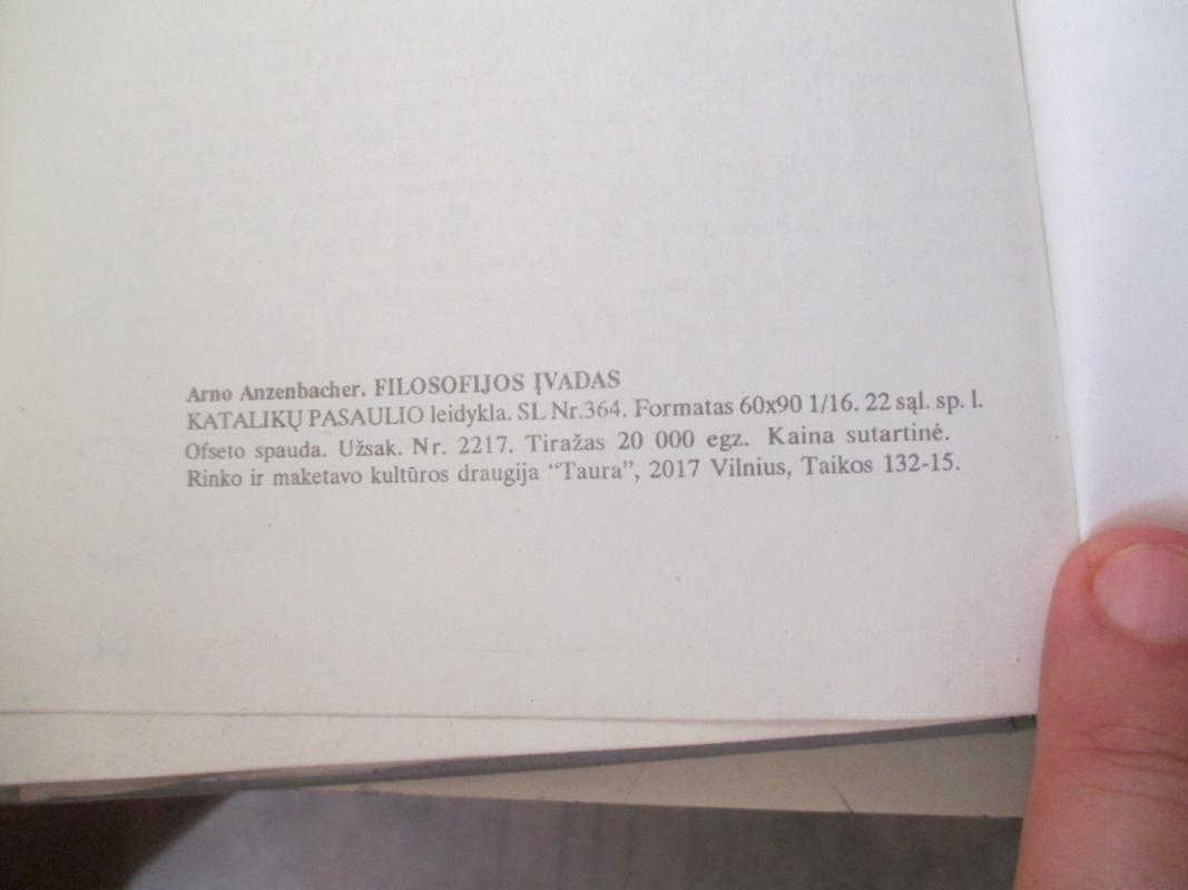 Filosofijos įvadas - Arno Anzenbacher, knyga 5