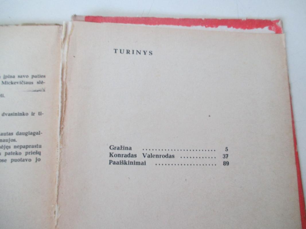 Gražina. Konradas Valenrodas - Adomas Mickevičius, knyga 5