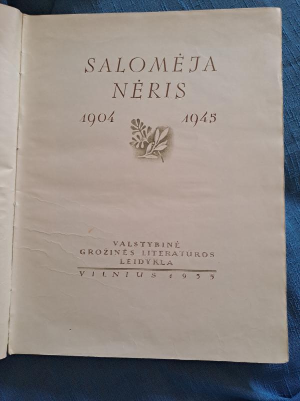 Salomėja Nėris - K. Vairas-Račkauskas, knyga 4