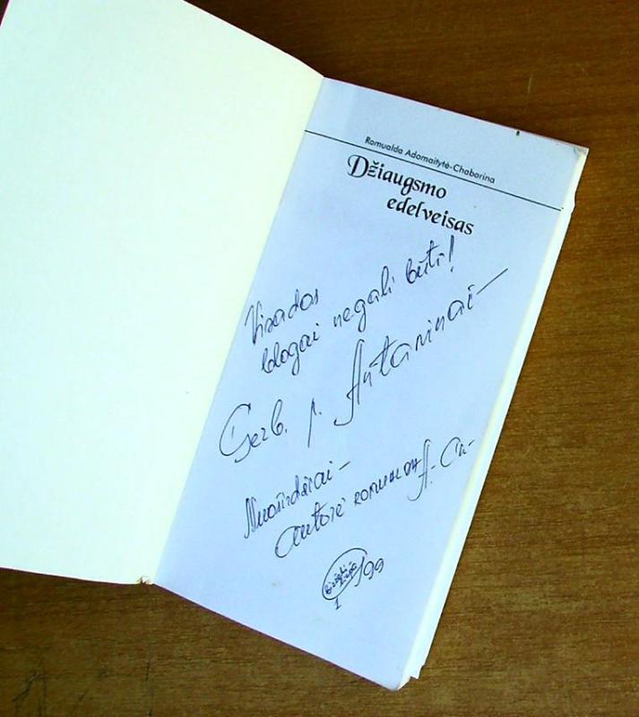 Džiaugsmo edelveisas - Romualda Adomaitytė-Chabarina, knyga 3