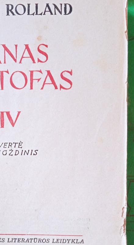 Žanas Kristofas (IV tomas) - Romenas Rolanas, knyga 6