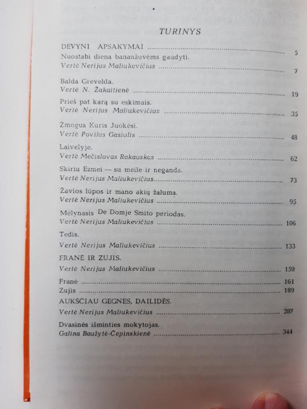 Apsakymai ir apysakos - Džeromas Selindžeris, knyga 3