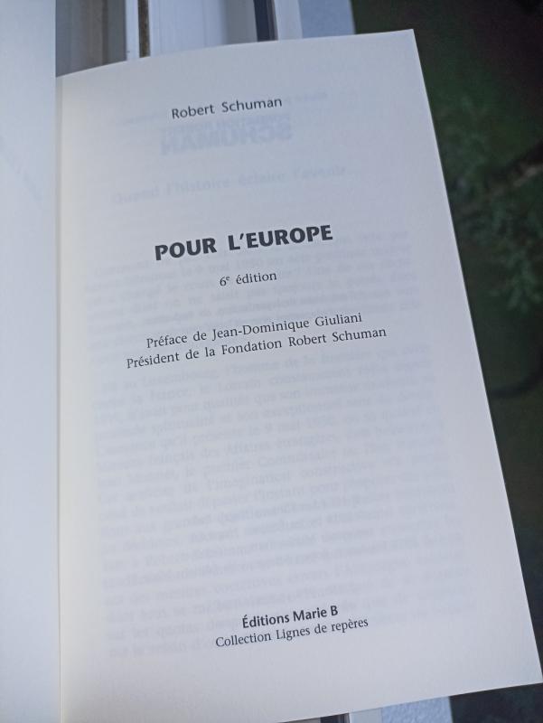 Pour l'europe - Robert Schuman, knyga 4