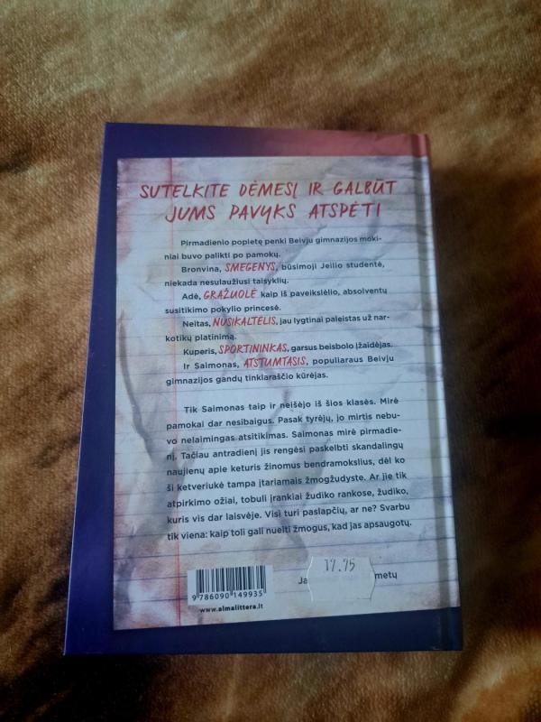 Vienas iš mūsų meluoja - Karen M. McManus, knyga 3