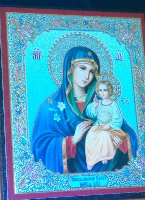 Dievo motinos paveikslas "Vaikystės šaknys ir nevystančio nekaltumo spalva" - , namai ir interjeras 2