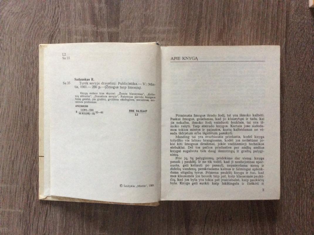 Turėk savyje draustinį - R. Sadauskas, knyga 3