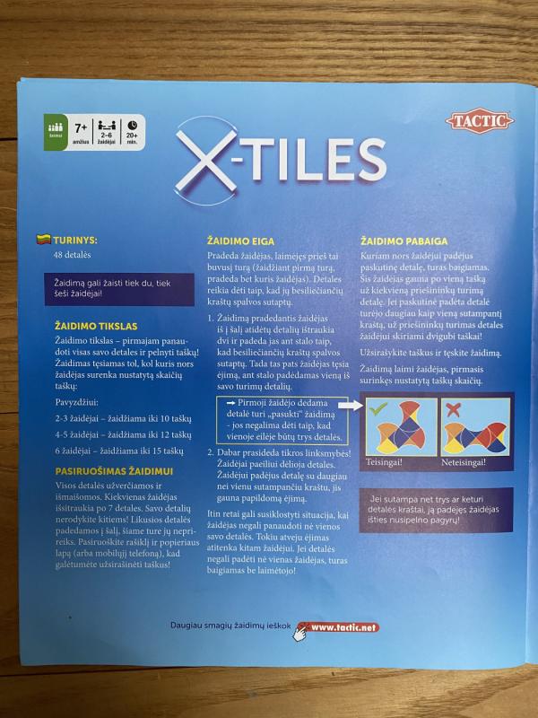 Stalo žaidimas X-Tiles - , stalo žaidimas 3