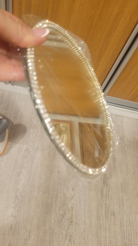 Deimančiukais inkrustuotas veidrodinis padekliukas - , namai ir interjeras 3