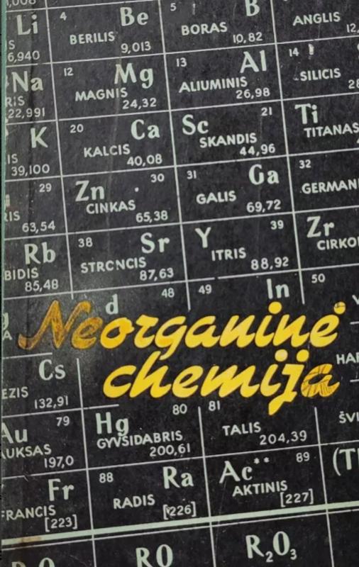 Neorganinė chemija - J. Chodakovas, S. Šapovalenka, D. Epšteinas, knyga 2