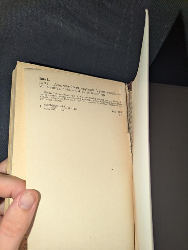 Ave, Vita - Laimonas Inis, knyga 4