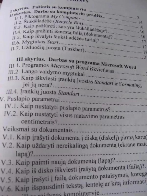 Darbo su kompiuteriu pradžiamokslis - Danutė Kaklauskienė, knyga 5