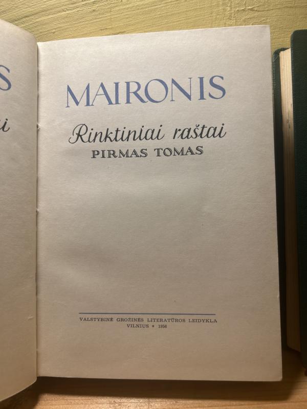 Rinktiniai raštai (2 tomai) -  Maironis, knyga 4