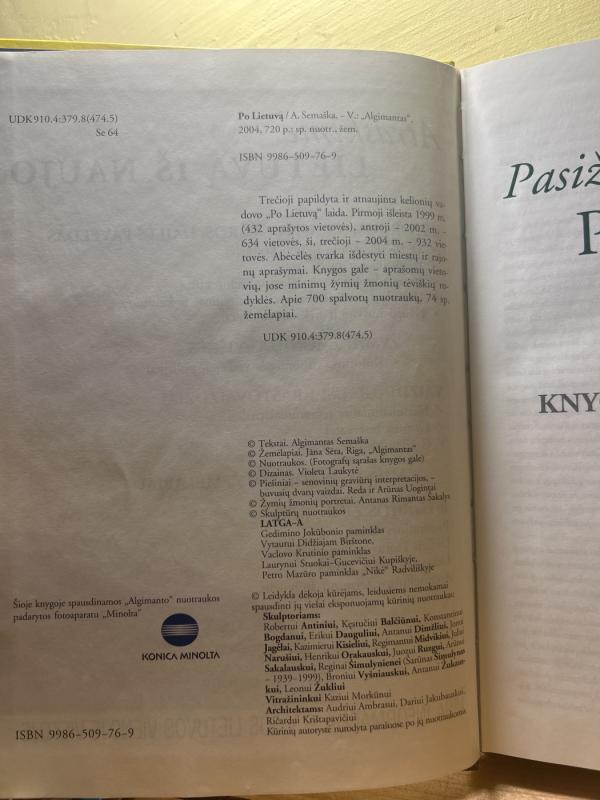 Pasižvalgymai po Lietuvą - Algimantas Semaška, knyga 5