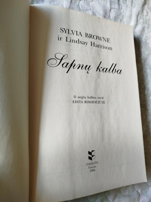 Sapnų kalba - Sylvia Browne, knyga 3