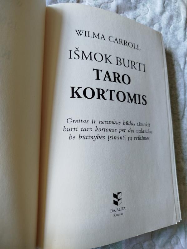 Išmok burti taro kortomis - Wilma Carrol, knyga 3