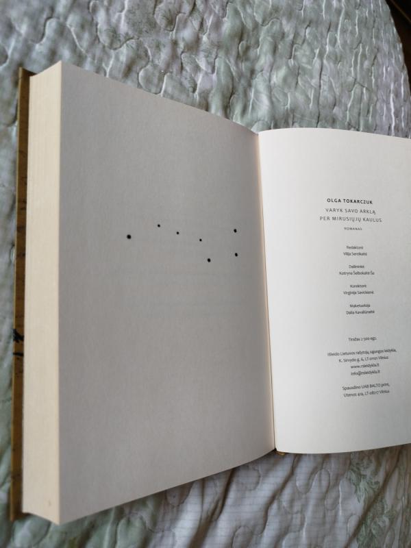 Varyk savo arklą per mirusiųjų kaulus - Olga Tokarczuk, knyga 5