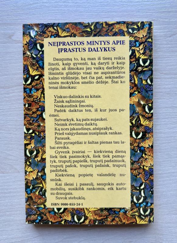 Neįprastos mintys apie įprastus dalykus - Robert Fulghum, knyga 3