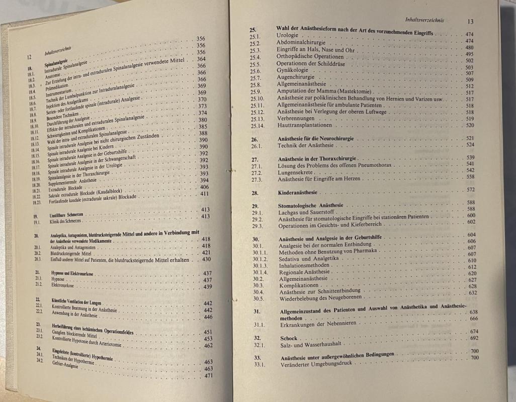 Synopsis der Anästhesie - K. Feller / H. Hüller, knyga 6