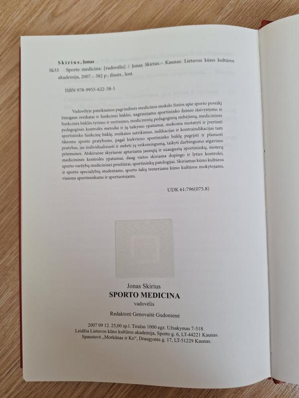 Sporto medicina - Jonas Skirius, knyga 3