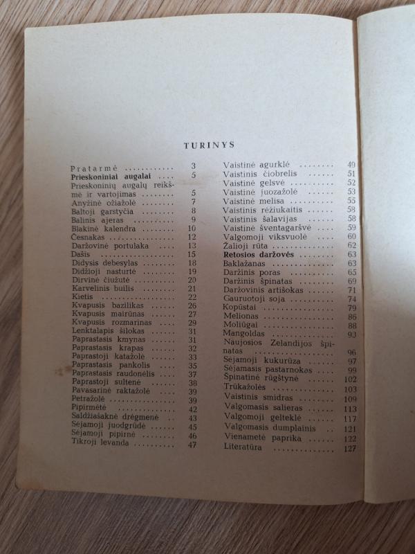 Prieskoniniai augalai ir retosios daržovės - P. Mikšionis, S.  Dagytė, knyga 4