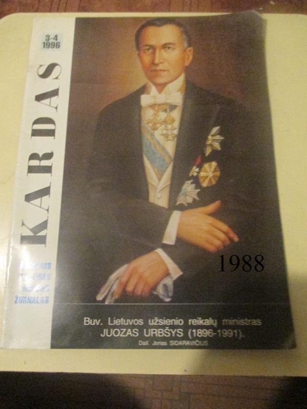 Kardas 1996 Nr. 3-4 - Autorių kolektyas, knyga 2