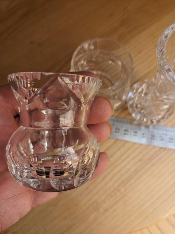 Mažytės krikštolinės vazelės - , namai ir interjeras 5