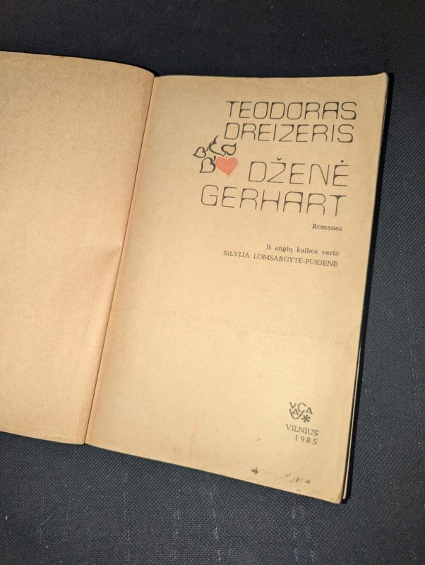 Dženė Gerhart - T. Dreizeris, knyga 3