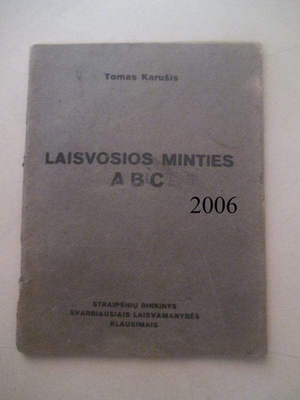 Laisvosios minties ABC - Tomas Karušis, knyga 6