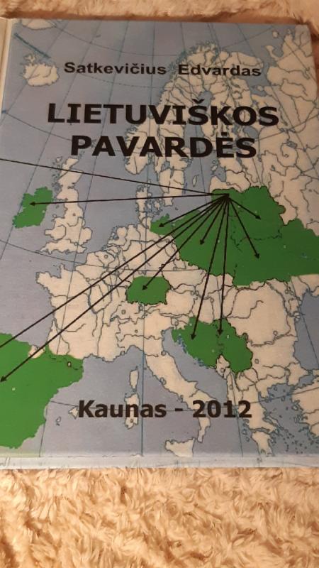 Lietuviškos pavardės - Edvardas Satkevičius, knyga 5