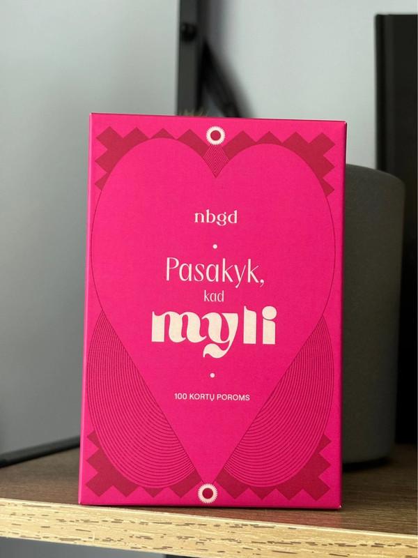 KORTOS POROMS „PASAKYK, KAD MYLI“ - , stalo žaidimas