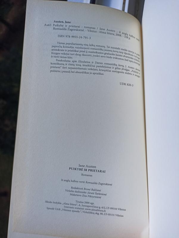 Puikybė ir prietarai: romanas - Jane Austen, knyga 4