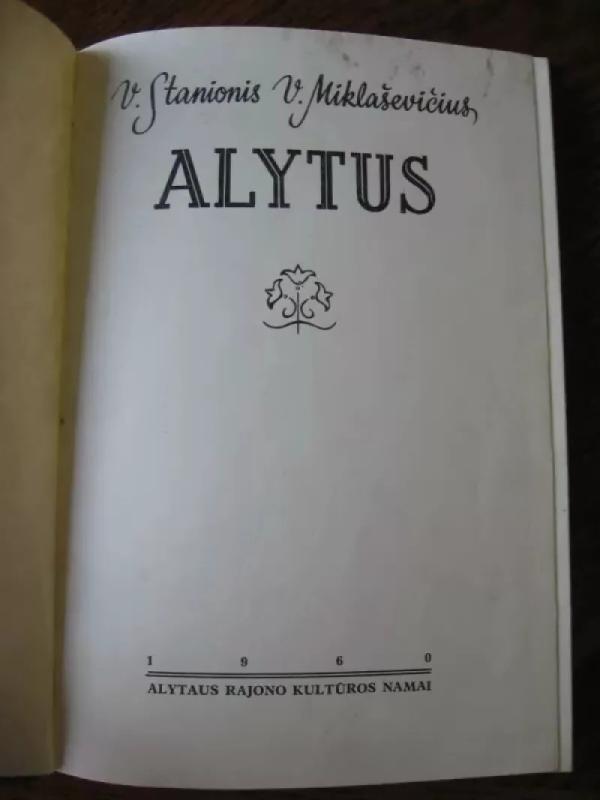 Alytus - V. Stanionis, knyga 3