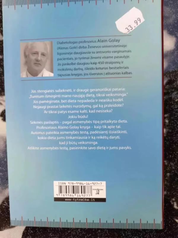 Lieknėti pagal asmenybės tipą - Alain Golay, knyga 3