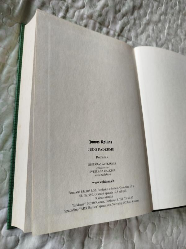 Judo padermė - James Rollins, knyga 4