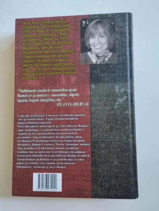 Mumija, arba Ramzis Prakeiktasis - Anne Rice, knyga 3