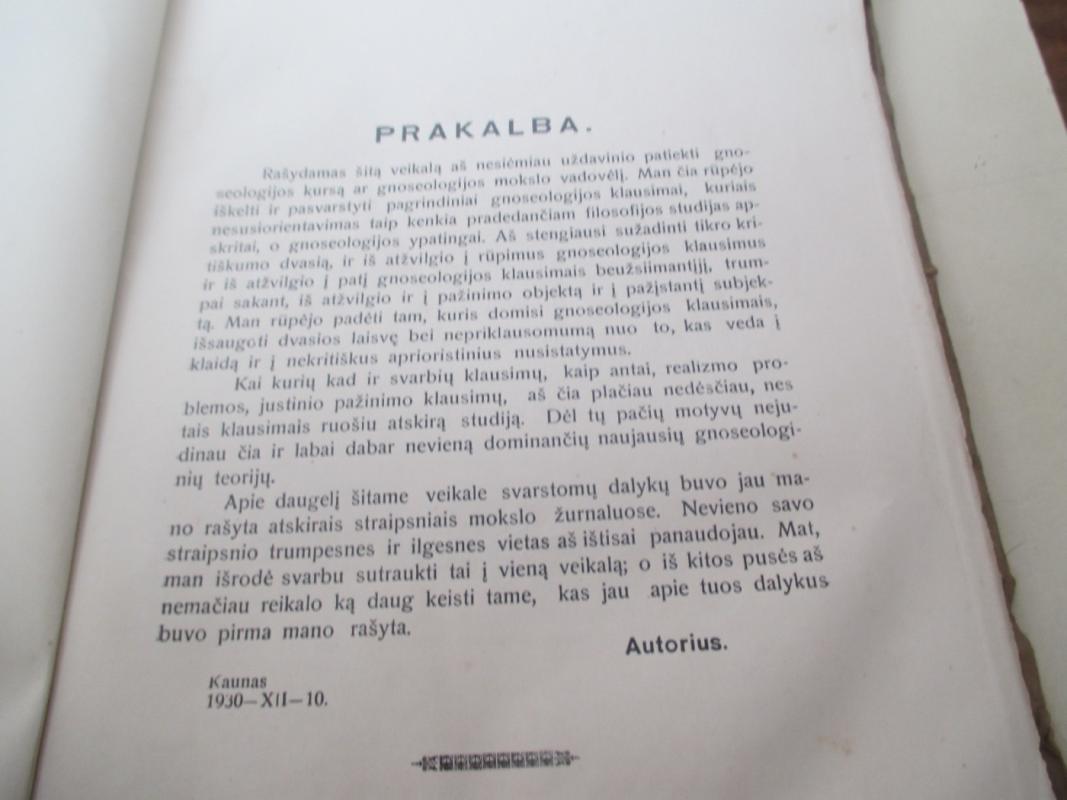 Pagrindiniai Gnoseologijos Klausimai - Pranas Kuraitis, knyga 5
