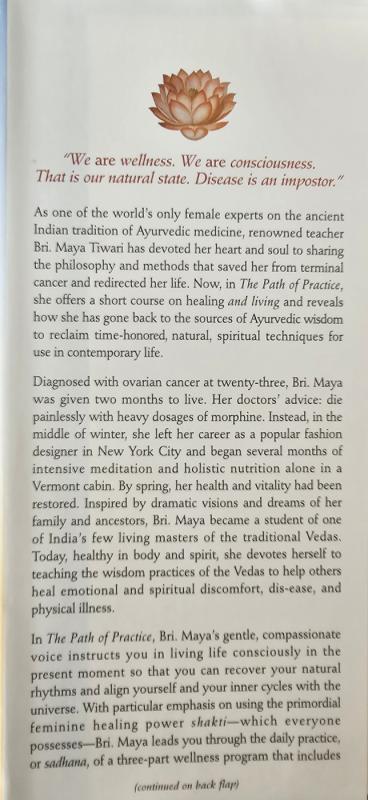The Path of Practice. A Woman's Book of Healing with Food, Breath, and Sound - Maya Tiwari, knyga 3