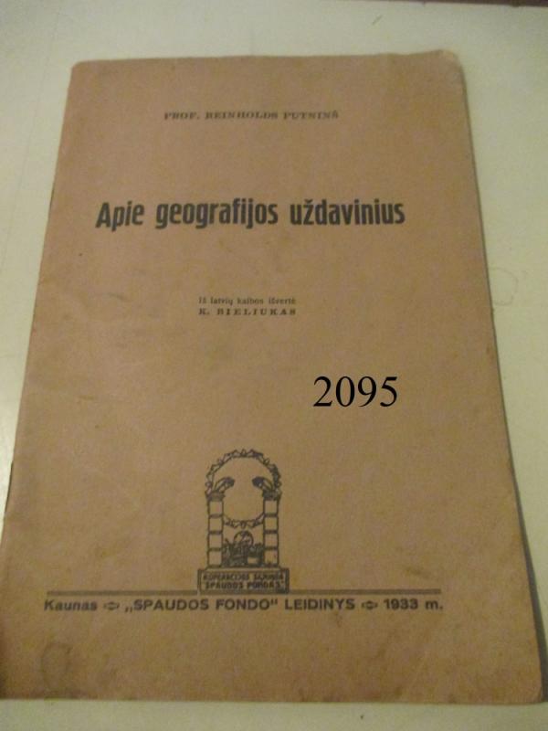 Apie geografijos uždavinius - Kazimieras Bieliukas, knyga 2