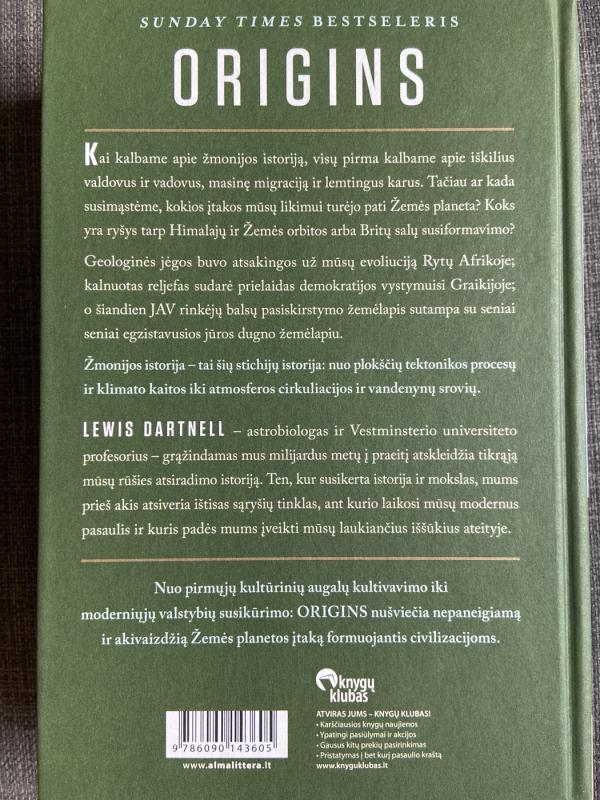 Origins - Lewis Dartnell, knyga 3