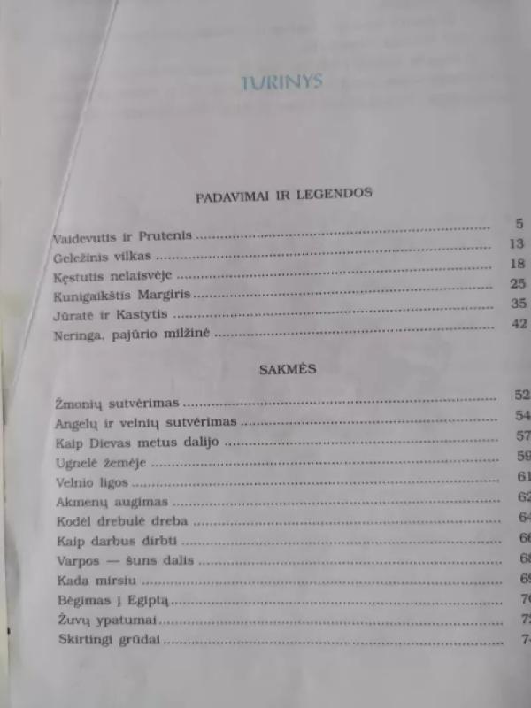 Lietuvių padavimai, legendos ir sakmės (I dalis) - Pranas Sasnauskas, knyga 4