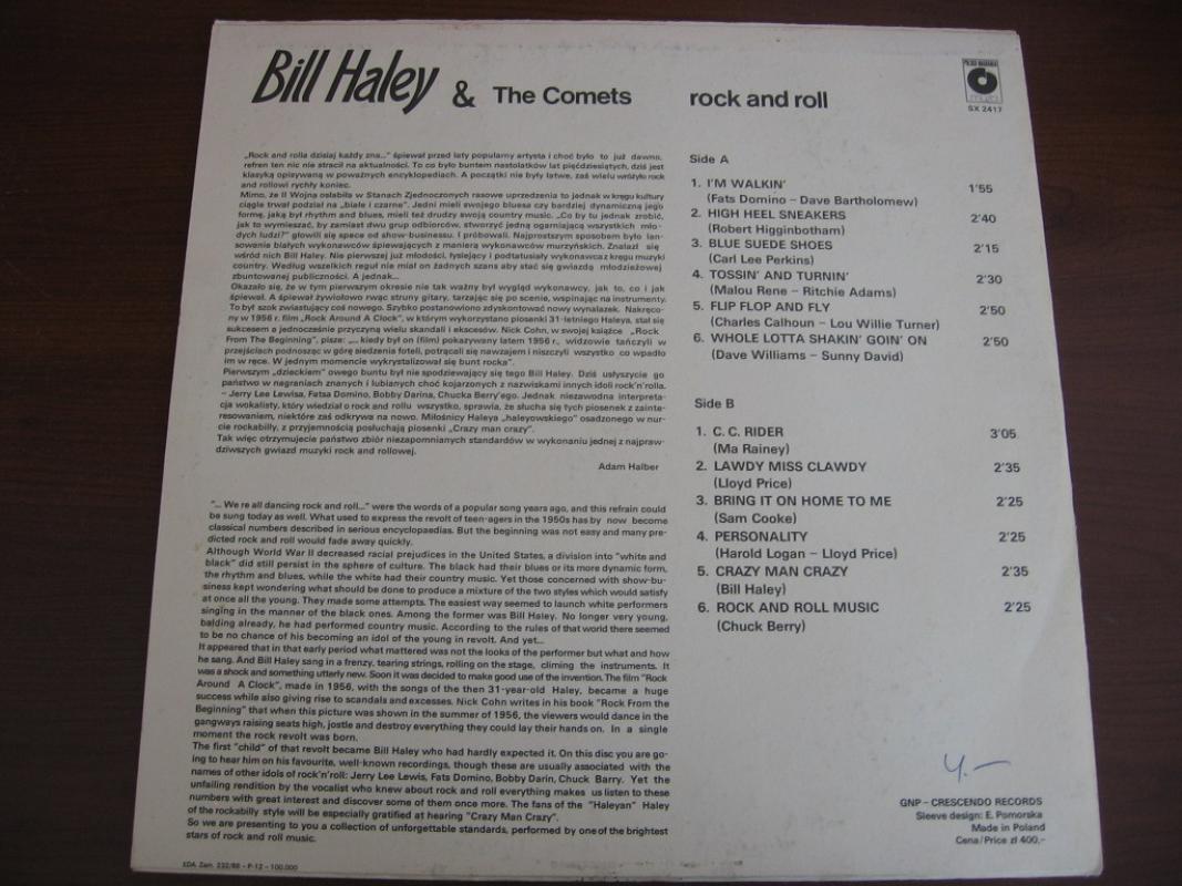 Bill Haley & The Comets - Bill Haley And His Comets, plokštelė 3