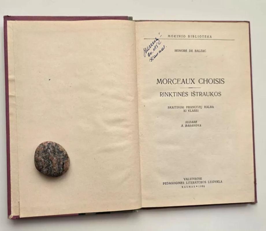 Morceaux choisis - Onorė Balzakas, knyga 3